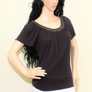 Carole Little Brown Top